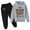 Grey, variant on Outfit for Boys 10-12 Years Old Kids Hoodie Sweatshirt and Sweatpants Pullover Hoodie Set Tracksuit 2 Piece Outfits Grey, 13-14 Years