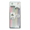 thumbnail image 4 of THY COLLECTIBLES 4 Pairs Colorful Fiberglass Non-Slip Reusable Family Chopsticks Dishwasher Safe, Perfect for Chinese, Korean & Japanese Meals - 2 Short 7.8", 2 Long 9.5" Pandas, 4 of 4