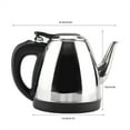 thumbnail image 6 of Electric Kettle Stainless Steel Electric Kettle Fast Water Boiling Pot 1.2L Stainless Steel Electric Kettle Fast Water Heating Boiling Pot, 6 of 8