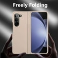 thumbnail image 5 of for Samsung Galaxy Z Fold 5 Case [Hidden Magnetic Kickstand], Z Fold 5 5g Kickstand Phone Case Slim Hard PC Bumper Shockproof Support Wireless Charging Z Fold5 5g Stand Case Pink, 5 of 11