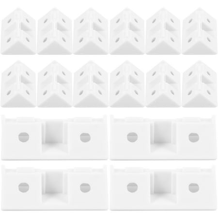 

20 Pcs Partition Corner Code 90 Degree Bracket Countertop Support Brackets Cabinet Corner Brackets
