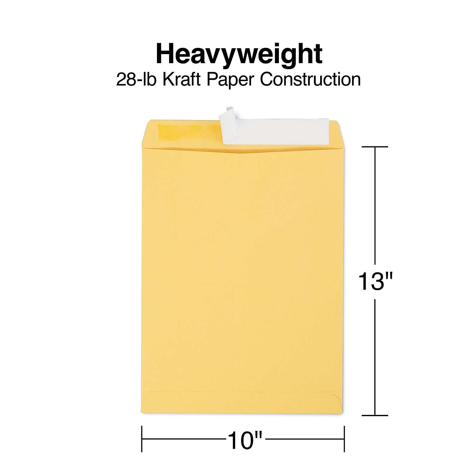 Staples EasyClose Catalog Envelopes 10"L x 13"H Brown 100/BX (381969/19023)