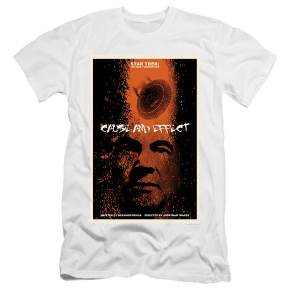 Star Trek Tng Season 5 Episode 18 Adult 30/1 T-Shirt White