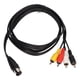 thumbnail image 3 of Cable adaptador de sonido DIN de 5 pines macho a 4 RCA macho con núcleo de cobre puro, 1,4 m, 3 of 14