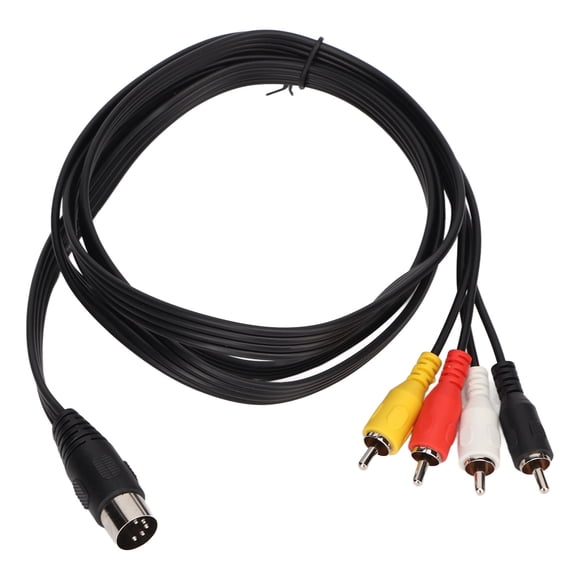 Cable DI Pinto RCA, DIN 5 pines macho DI Pin Maleto RCA Cable macho Cable adaptador de sonido Parte superior de la línea