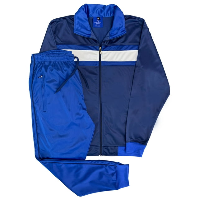 Ensemble de Survêtement pour Homme à Couleurs Contrastées, 2 Pcs