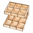 thumbnail image 3 of MERIGLARE DIY Wooden Paint Rack Stand Painting Ink Bottle Storage Holder Organizer Pigment 2-layer 15-grid, 3 of 8