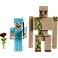 thumbnail image 1 of Figurines Minecraft Steve et Iron Golem, 1 of 6