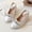 Beige, variant on FSYBOA Girls Dress Shoes Size 2(Big Kids), Pull On Low Heel Dance Closed Toe Kids Flat Shoes Black