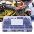 thumbnail image 1 of Pasacables para arnés, 200 piezas Pasacables para arnés Junta de cableado Anillo de retención Rendimiento finamente ajustado, 1 of 7
