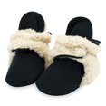 thumbnail image 1 of Zutano Cozie - Botines de forro polar unisex con pinzas para bebé, color negro y amarillo, 12 meses, 1 of 5