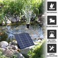 thumbnail image 3 of Bomba de fuente solar con 8 boquillas, kit de panel de bomba de agua solar portátil, 3 of 5