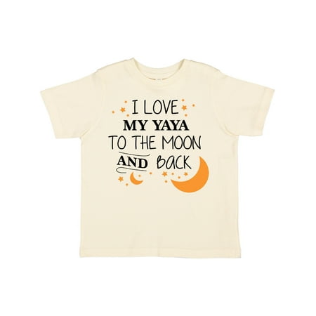 

Inktastic I Love My Yaya to the Moon and Back Boys or Girls Toddler T-Shirt