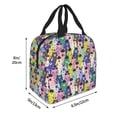 thumbnail image 4 of Kdxio Llamas Colorful Print Insulated Lunch Bag,Reusable Tote Lunch Box for Women Men,Leakproof Cooler Lunch Bags for Work Office Travel Picnic, 4 of 6