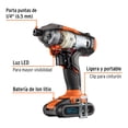thumbnail image 2 of Destornillador de impacto inalámbrico 1/4' 20 V Truper, 2 of 3