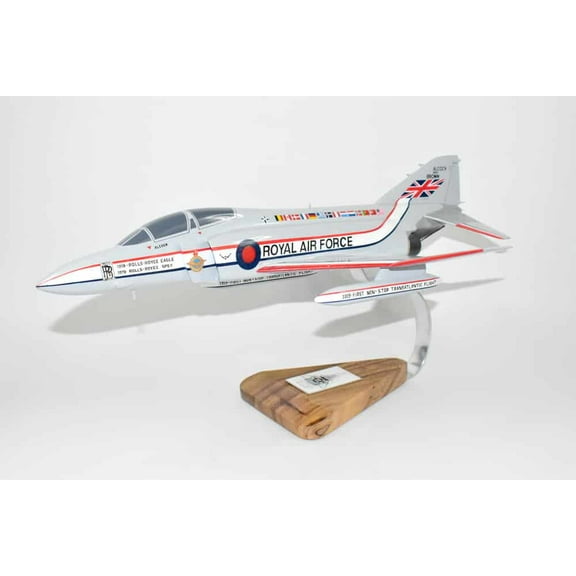 RAF Alcock and Brown F-4M Model, 1/42 (18") Scale, Mahogany, UK