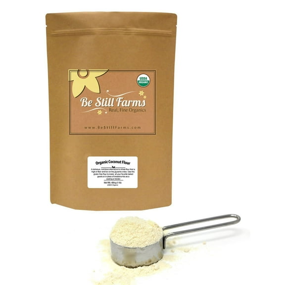 Be Still Farms Organic Coconut Flour (2 Lbs) Paleo Coconut Flakes - Purely White Coconut - Coco Flour - Coconut Flour Super Fine - Superfood Healthy Flour - Keto Flour - Raw Vegan Flour - Keto Coconut