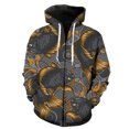 thumbnail image 3 of Sudadera con capucha y cremallera con diseño de dragón samurái y guerrero fantasma para hombre, estilo Harajuku, con estampado 3D de carpa, informal, de manga larga, para primavera, 3 of 5