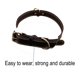 thumbnail image 3 of 10830 Collar de cuero para perros, 20 pulgadas, marrón, 3 of 5