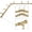 Warm Gold, variant on Warm Gold Corner Window Curtain Rods with Aluminum End Cap Finials and Brackets,1 Inch Diameter Bay Window Curtain Rods,2 Sided 32-86 Inch Adjustable Drapery Rod