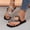 #0101-Black, variant on Xucatan Women's Gold Glitter Thong Sandals, Rhinestone Embellished Flat Open Toe Shoes with Cushioned Sole, Sparkly Casual Summer Beach Footwear, Versatile Design for Spring Outdoor Gift