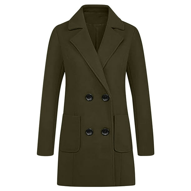 Plus size deals olive green coat