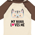 thumbnail image 4 of Inktastic Nana Loves Me Grandchild Girls Long Sleeve Baby Bodysuit, 4 of 5
