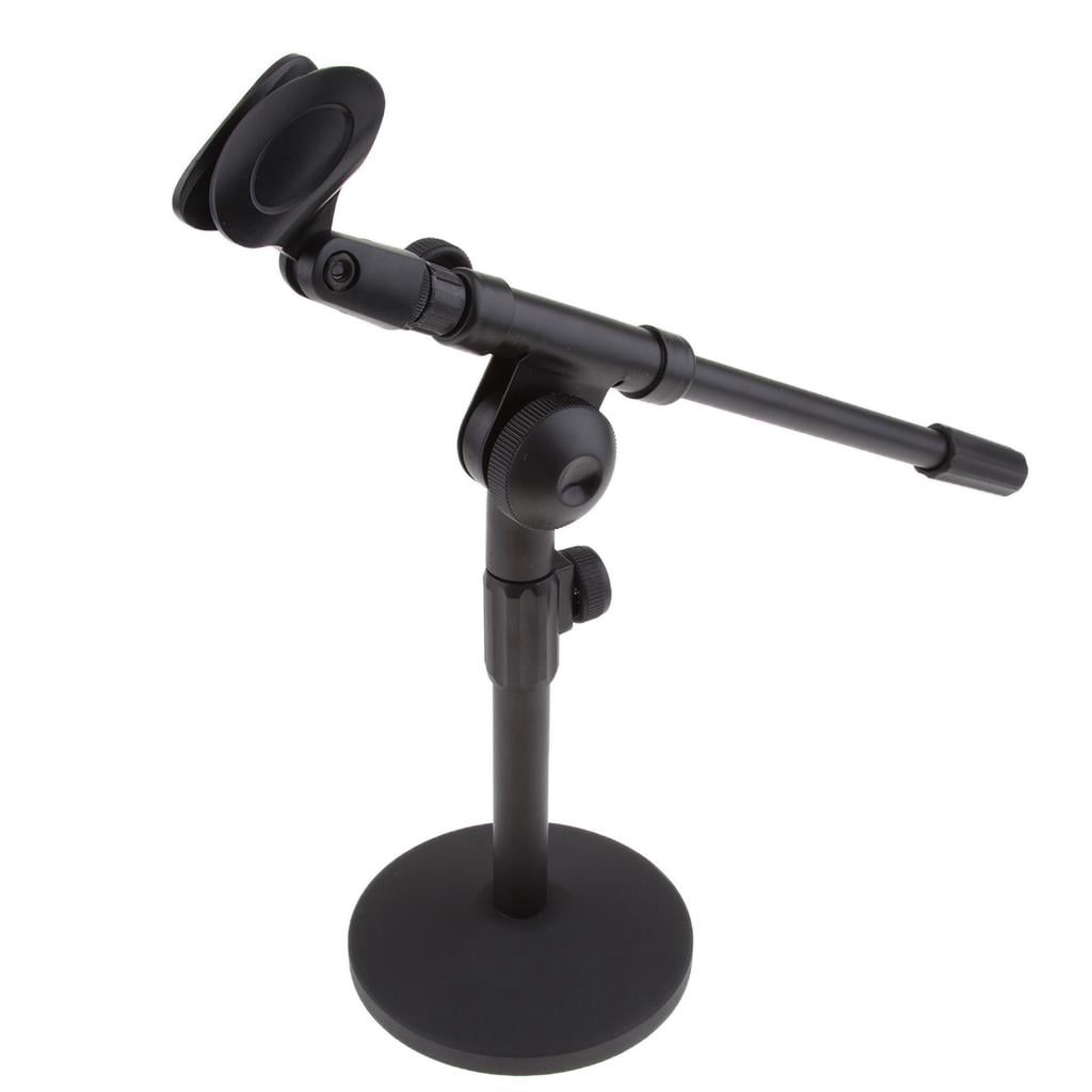 LeeQinersw 2 x Microphone Stand With Boom Arm 13inch For Dynamic Condenser Microphones