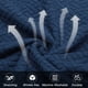 thumbnail image 5 of 2pcs Fundas para Taburetes Rectangulares, Fundas para Taburetes de Bar, Funda para Asiento de Silla de Banco de Madera Azul Marino, 5 of 6