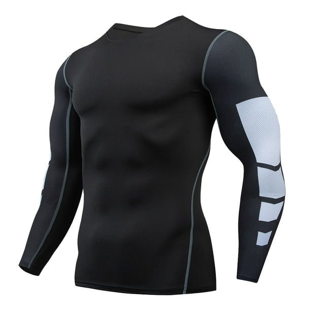 Sonducket Ropa interior térmica para hombre, medias de invierno para correr, capas base cálidas, ropa deportiva de compresión de manga larga, culturismo Camisetas XXL 1607 estilo Sonducket AP013385-35