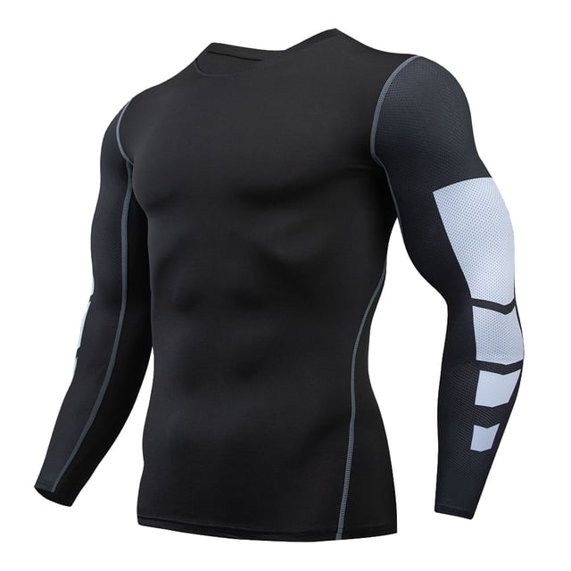 Qarigey Ropa interior térmica para hombre, medias de invierno para correr, capas base cálidas, ropa deportiva de compresión de manga larga, culturismo Camisetas Type5 1607 estilo L Qarigey AP013385-33