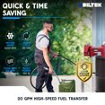 thumbnail image 3 of Biltek 20 GPM 12V Fuel Transfer Pump with Discharge Hose & Nozzle, Oil Transfer Pump, Electric Fuel Pump 12V for Oil Fuel Diesel Gasoline Kerosene Ethanol Methanol Blends Biodiesel, 3 of 7