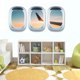 thumbnail image 1 of 3 uds cielo escena pared pegatina impermeable reutilización cocina hogar ventana pegar papel tapiz, 1 of 5