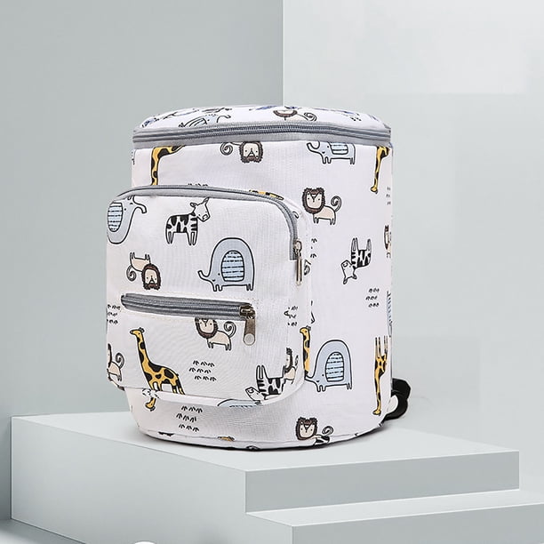Xihbxyly Bolsa Colgante para Cochecito, Gran Capacidad, Diseño Ligero, Práctico Compartimento con Cremallera, Multiusos, Ideal para Viajes, Correa de Hombro Ajustable, 19 X 19 X 23 Cm
