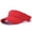 Red, variant on Unisex Running Sun Visor for Outdoor Sports Moisture Wicking Adjustable Solid Color Lightweight Empty Top Athletic Hat for Tennis Golf and Jogging Red