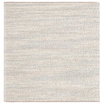 SAFAVIEH Natura Elias Distressed Area Rug, Natural/Light Grey, 6' x 6' Square