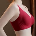 thumbnail image 5 of Jinhomg Comfort Bralette for Women Layer Ready Weekend Styling Wirefree Bralette No Print Pullover Style for Daily Lounge Wear, Clean Silhouette, for Smooth Styling Wine L, 5 of 8