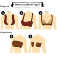 thumbnail image 3 of TELOLY Lift Tape Boob Tape Women Nipple Covers Push Bra Body Invisible Adhesive Bras , 2.5M/5M Roll, Bralette Pasties, for a Natural and Lifted Bust, Perfect for Wedding Dresses, 3 of 7