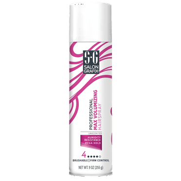 Salon Grafix Professional Max Volumizing Hair Spray, Mega Hold, for All Hair Types, 9 oz