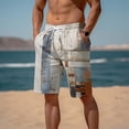 thumbnail image 3 of CHENge Swim Trunks Men Slim Fit Hawaiian Print Quick-Dry Patriotic Swimming Trunks with Pockets Anti-Chafe Swimwear Bathing Suits, 3 of 6