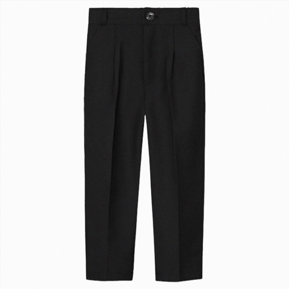 Gibobby Boys Pants Toddler Boys Pants Lightweight Trousers 12 Months 2T 3T 4T 5T Kids Winter Casual Solid Sweatpants With Drawstring Toddler Pull On Pants(3-4 Years,Black)