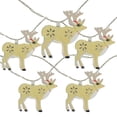 thumbnail image 3 of 10 Battery Operated Warm White LED Reindeer Christmas Lights - 4.5 ft Clear Wire, 3 of 3
