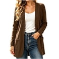 thumbnail image 4 of Enjoytime Lightweight Cardigans for Women Long Sleeve Open Front Cardigan Sweater Solid Casual Soft Fall Clothes, 4 of 8