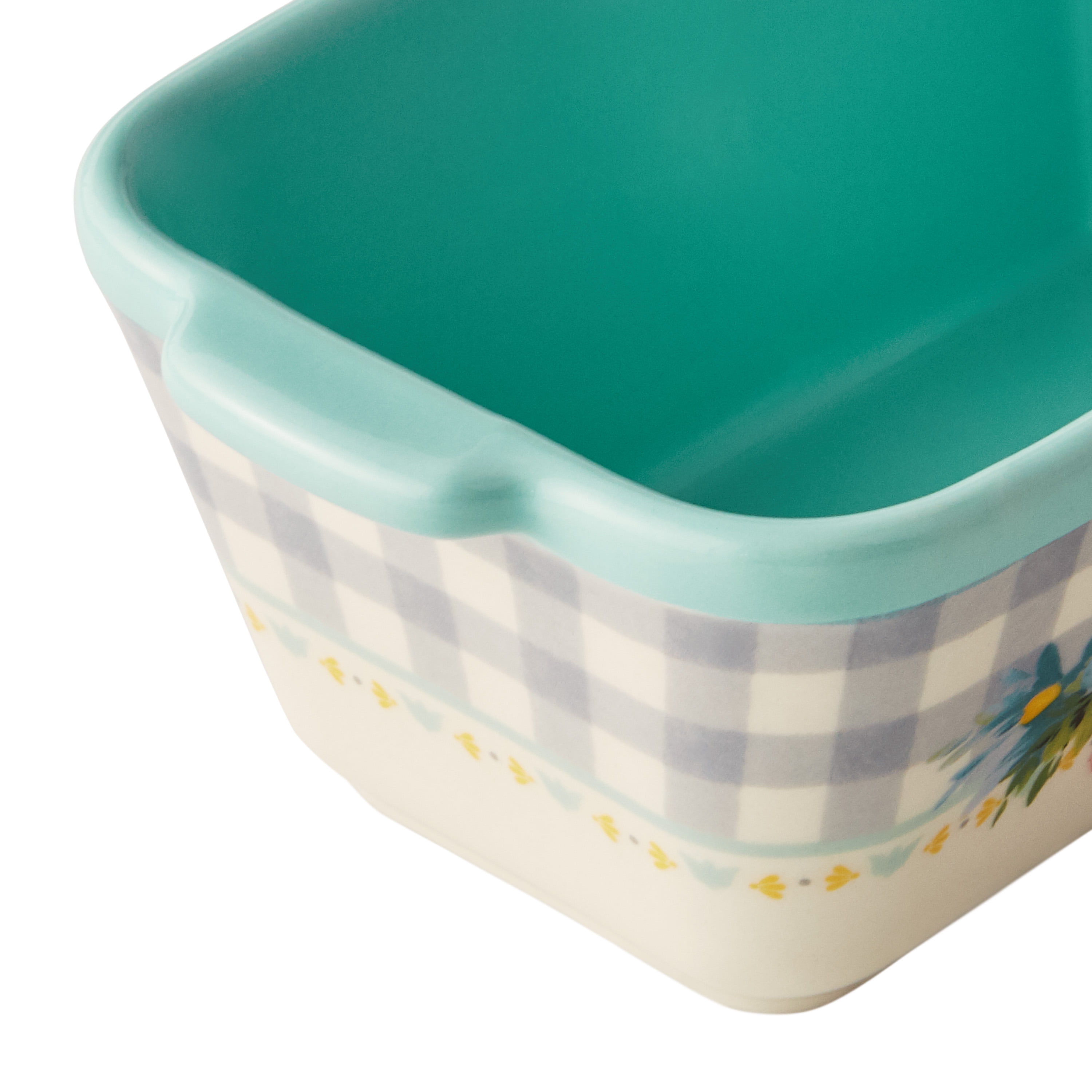 The Pioneer Woman Floral Medley 6-Inch Ceramic Loaf Pan, Set of 2, Dishwasher Safe, Size: 2 Piece