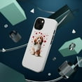 thumbnail image 3 of DistinctInk MagSafe Tough Case for Apple iPhone 13 (6.1" Screen) - Valentine's Day Petit Basset Griffon Vendéen - Raised Bezel Screen Guard, 3 of 6
