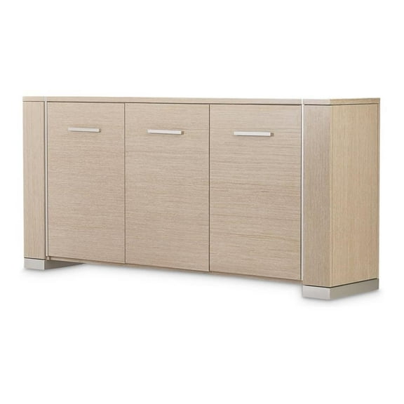 Michael Amini Laguna Ridge 72" Modern Sideboard in Washed Oak