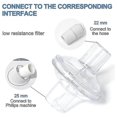 thumbnail image 2 of Inline Cpap 6 Pack Cpap Hypoallergenic For Cpap Machines Replacement Filter, 2 of 5