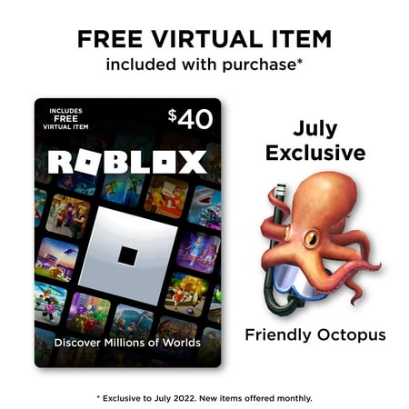 Roblox $40 Digital Gift Card [Includes Exclusive Virtual Item] [Digital Download]