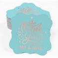 thumbnail image 2 of Inkdotpot Real Rose Gold Foil Thank You From The New Wedding Tags Favor Bracket Shape Hang Pack Of 50 Paper Tags, 2 of 7