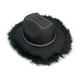 thumbnail image 5 of Sombrero de vaquero occidental Cadena de abalorios para disfraz Vestido de lujo decorativo Sombrero de con adorno de plumas artificiales para Negro Hugo Sombrero de vaquero, 5 of 10